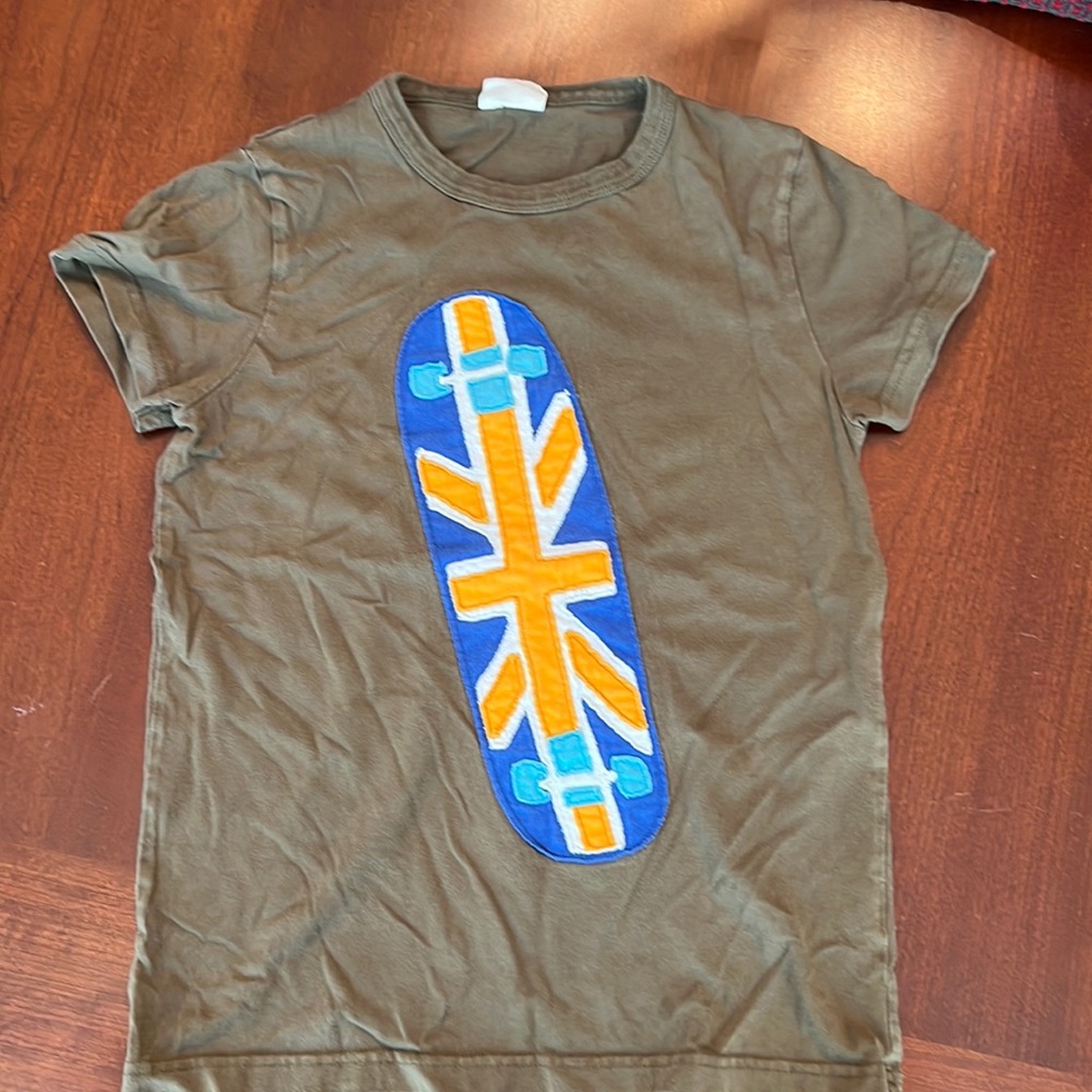 Mini Boden Skateboard Appliqué T-shirt, size 9-10